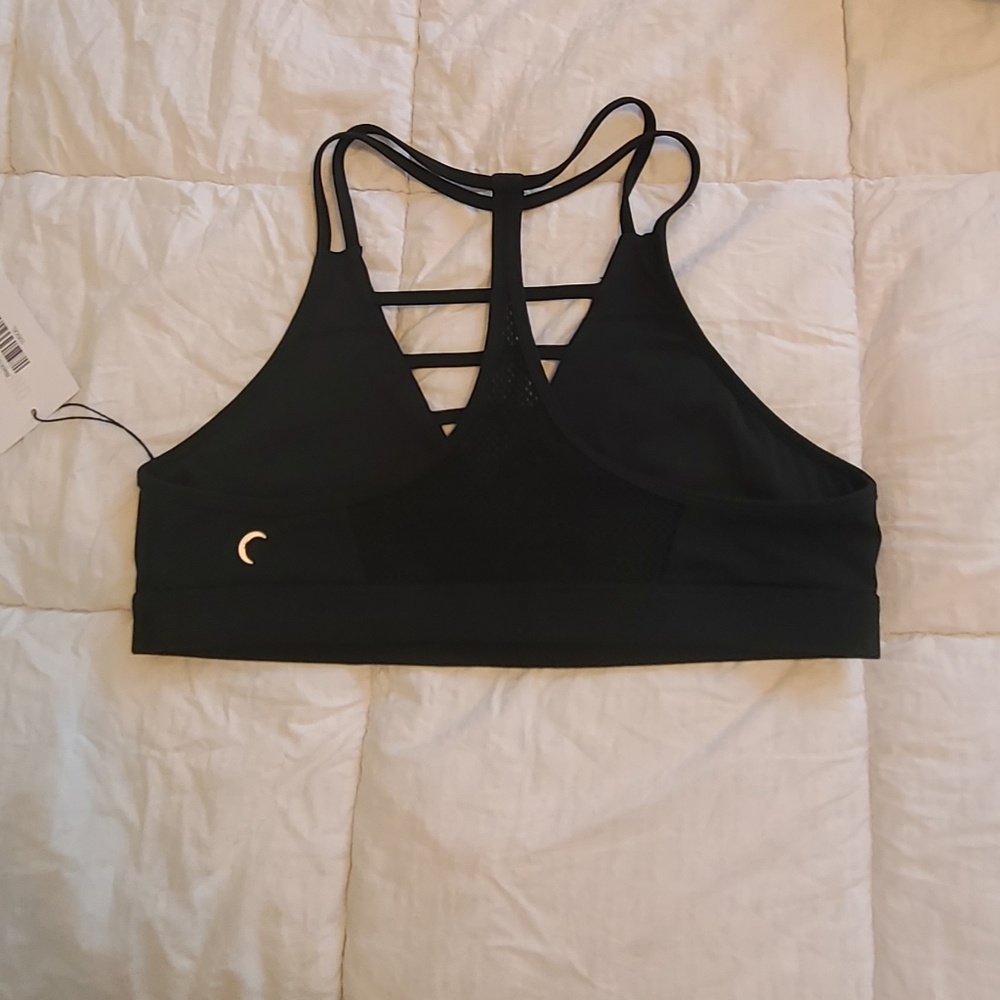 Zyia Black Grid Sport Bra XXL
